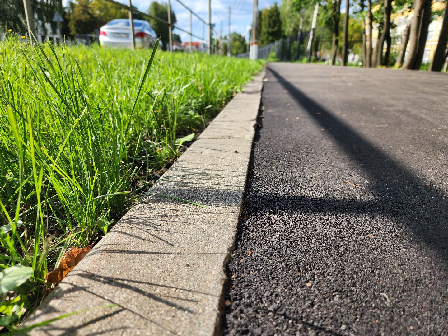 Новый тротуар, школа №18, Павловский Посад, ремонт, благоустройство