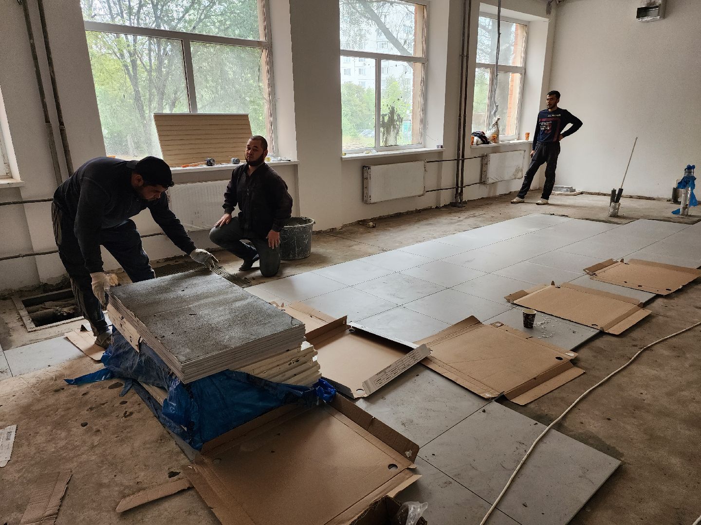 школа, серпухов, строительная готовность, ремонт школы, образование,