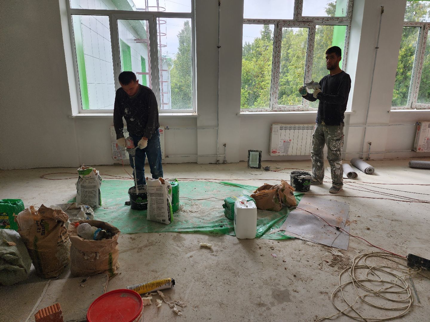 школа №13, серпухов, строительная готовность школы, образование, школа, ремонт,