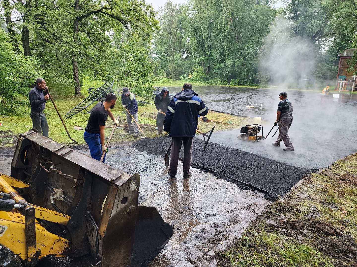 серпухов, поселок мирный, олег саитов, спортивная площадка, строительство, спорт, Здоровое Отечество,
