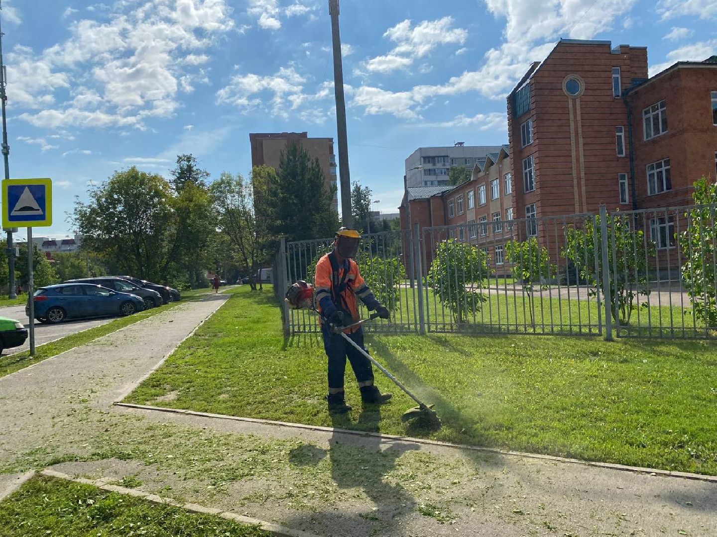 Чехов, благоустройство, покос травы, жители, коммунальные службы