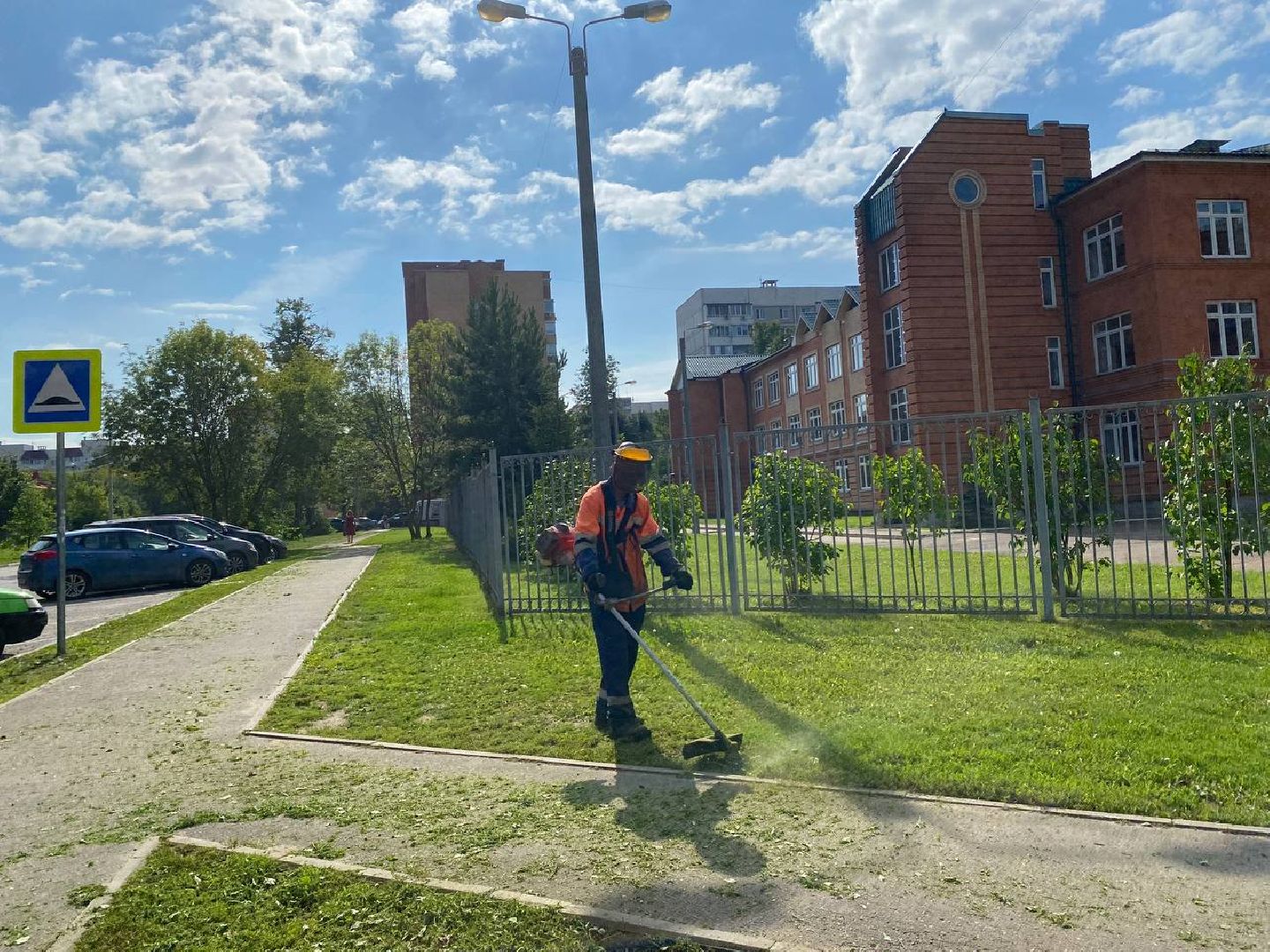 Чехов, благоустройство, покос травы, жители, коммунальные службы