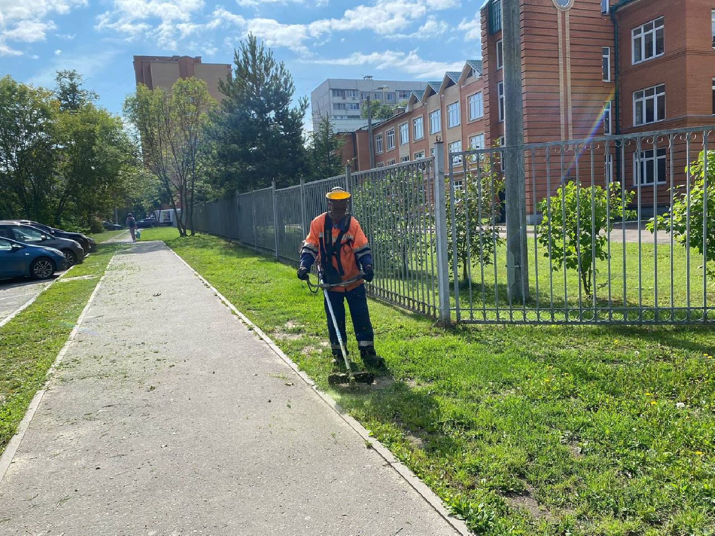Чехов, благоустройство, покос травы, жители, коммунальные службы