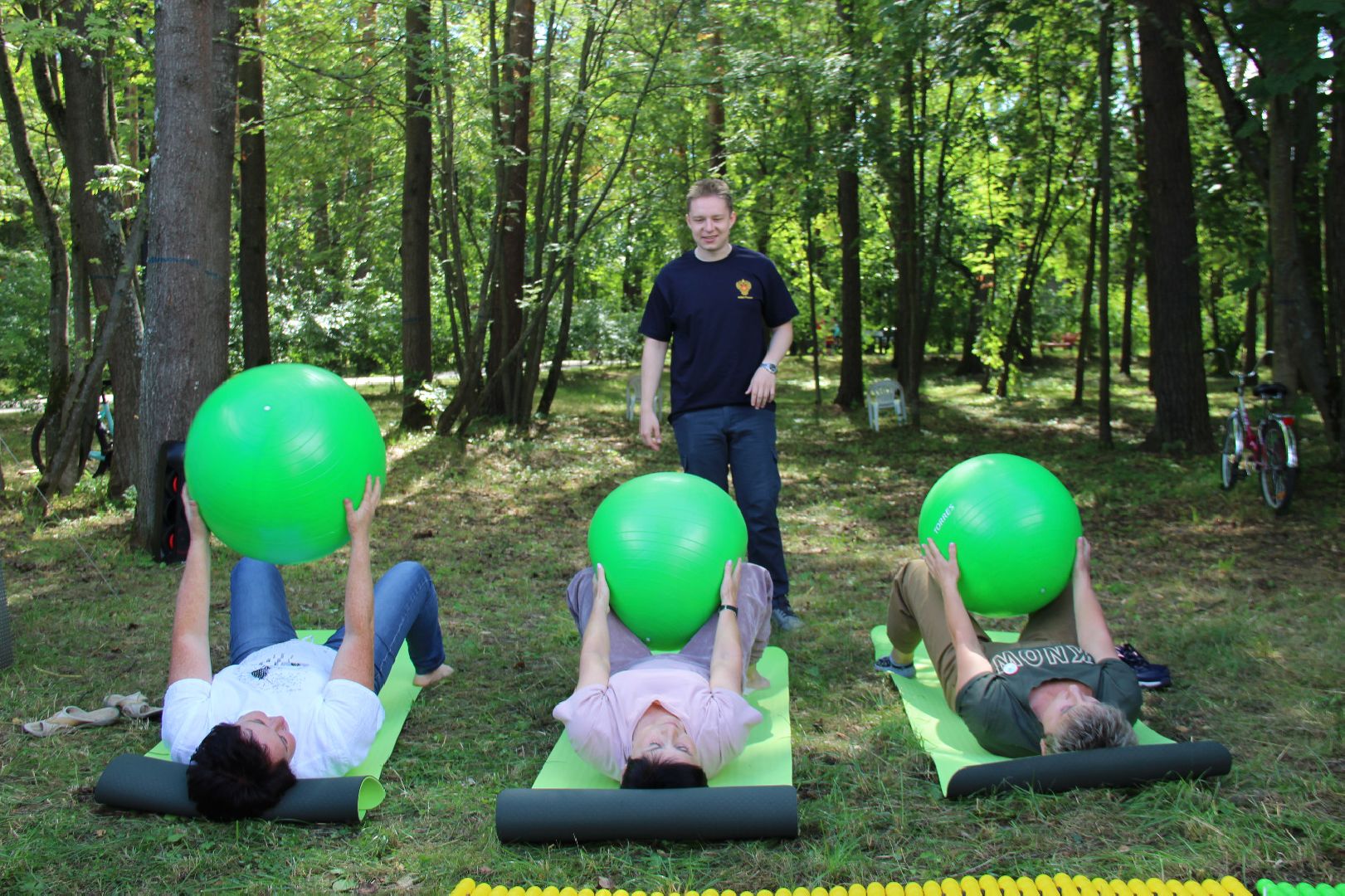 Здоровая суббота, спорт, ЛФК, ФБУЗ МСЧ №9 ФМБА России, Дубна