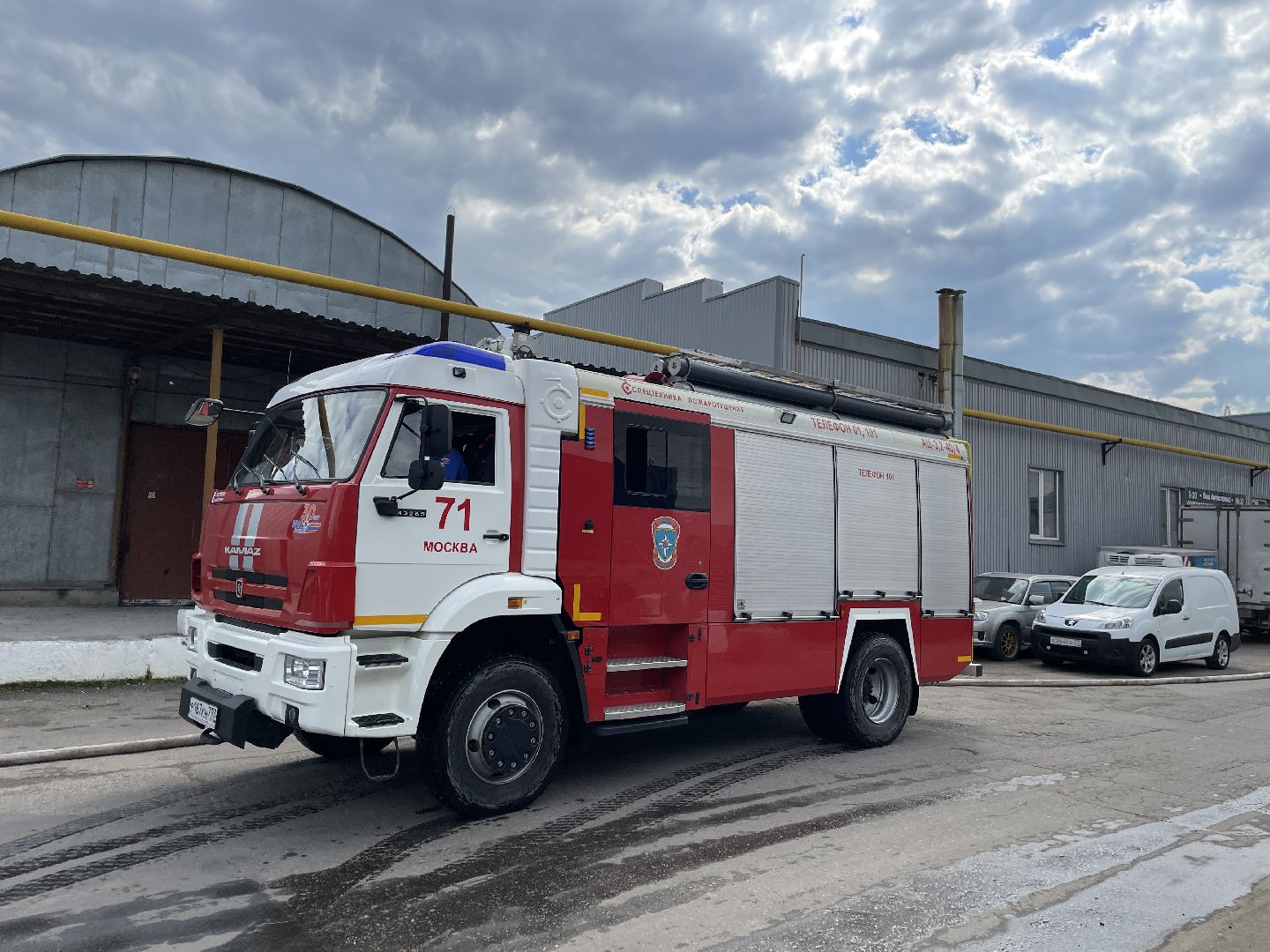 Пожар, тушат, Люберцы, возгорание