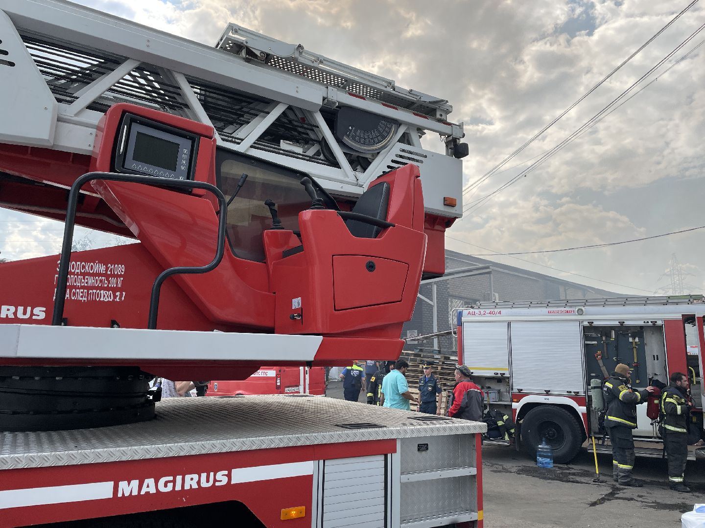 Пожар, тушат, Люберцы, возгорание