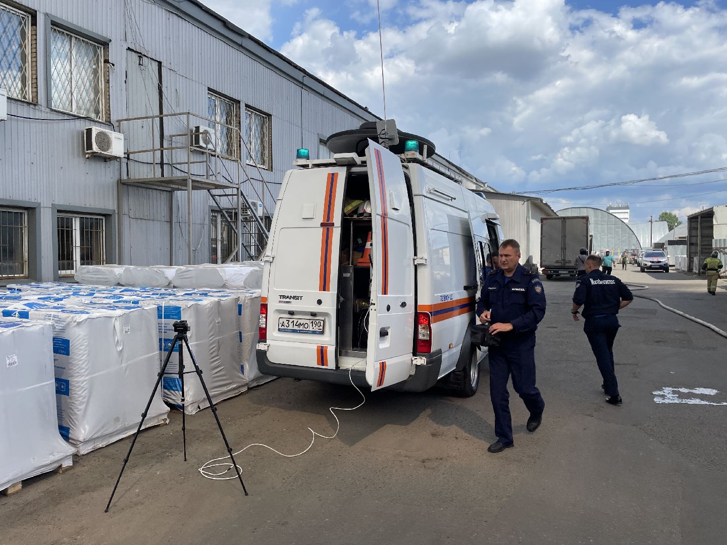 Пожар, тушат, Люберцы, возгорание