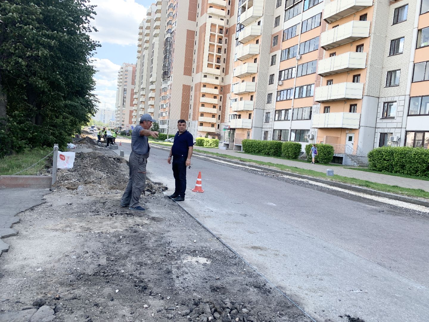 Балашиха, Подмосковье, дороги, капитальный ремонт, асфальтирование, бордюр, улица Шестая