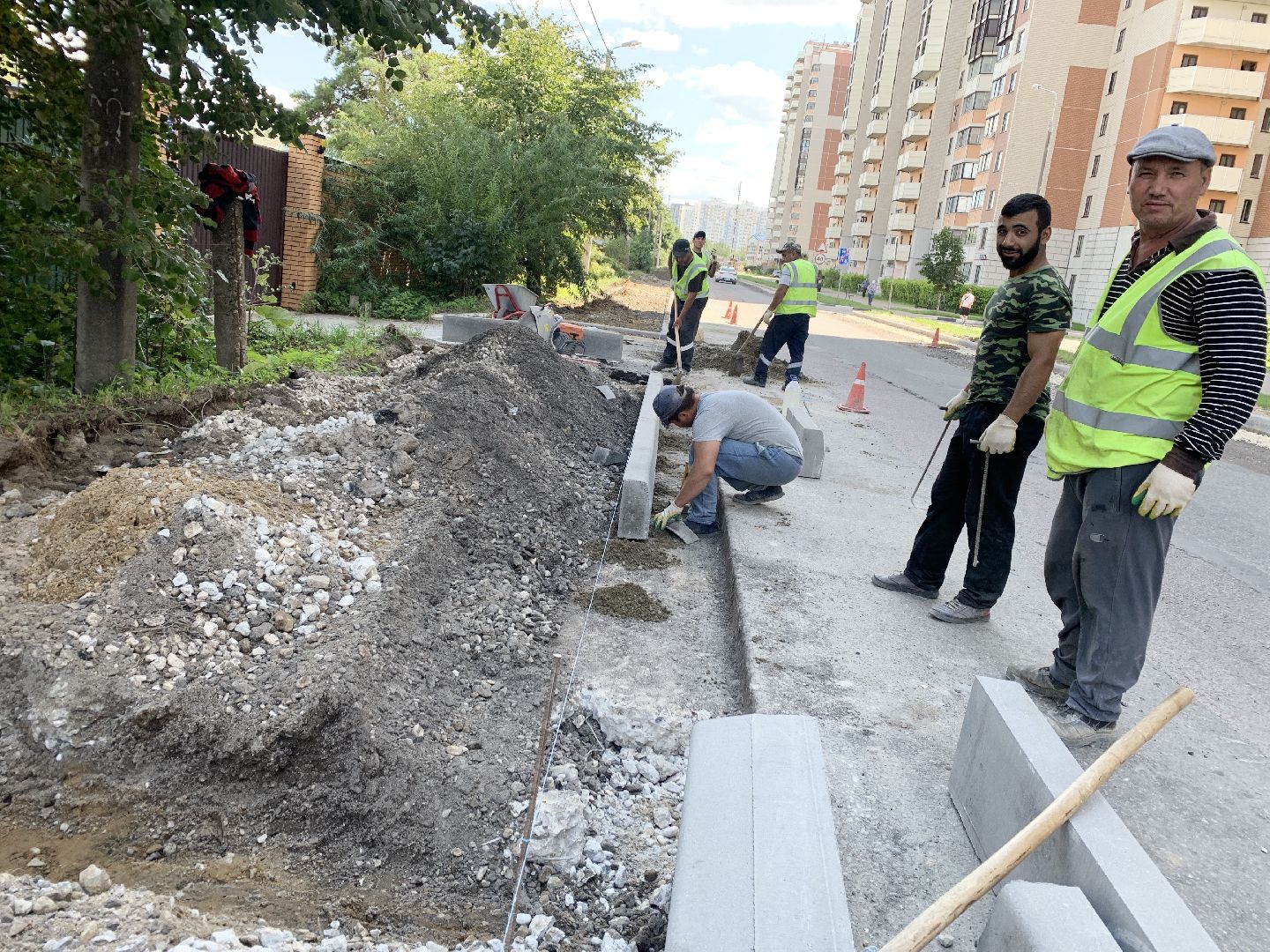 Балашиха, Подмосковье, дороги, капитальный ремонт, асфальтирование, бордюр, улица Шестая