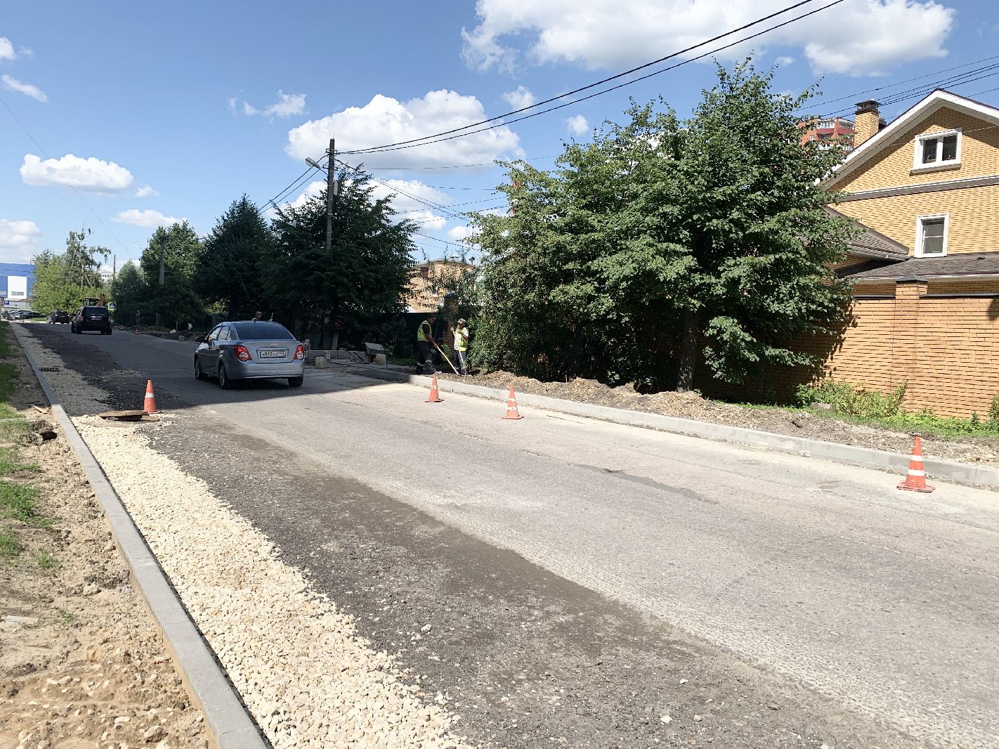 Балашиха, Подмосковье, дороги, капитальный ремонт, асфальтирование, бордюр, улица Шестая