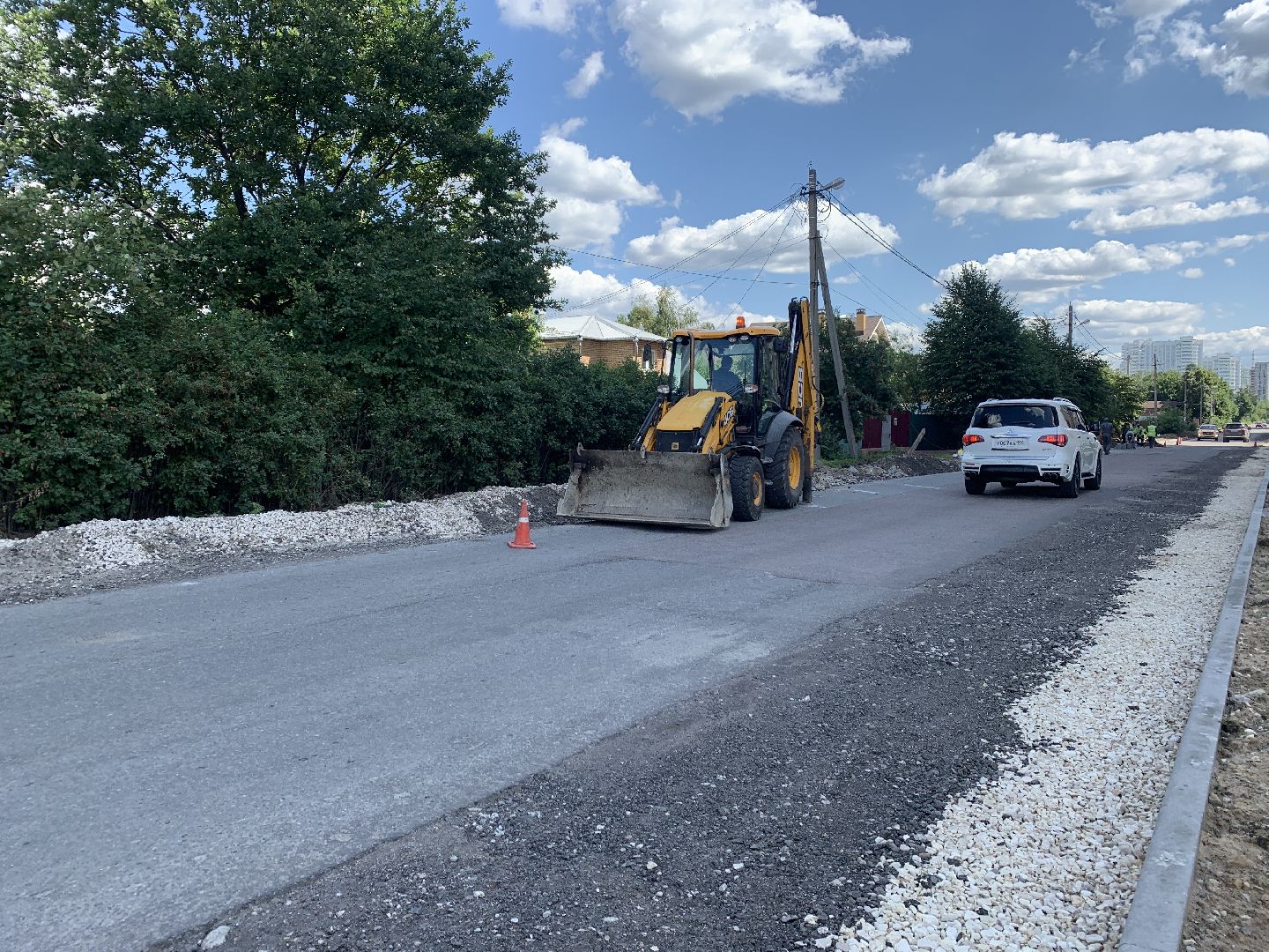 Балашиха, Подмосковье, дороги, капитальный ремонт, асфальтирование, бордюр, улица Шестая
