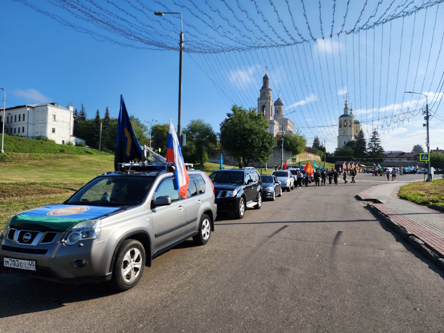 Серпухов, Подмосковье, День ВДВ, десантники, автопробег