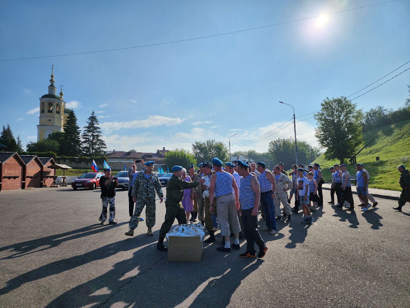 Серпухов, Подмосковье, День ВДВ, десантники, автопробег