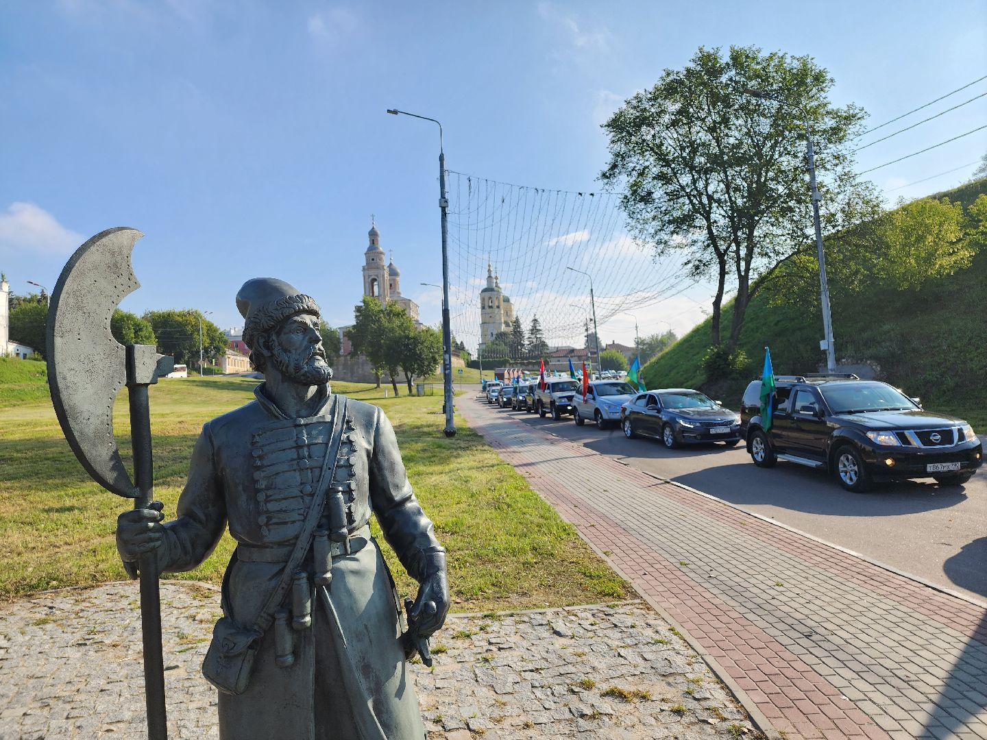 Серпухов, Подмосковье, День ВДВ, десантники, автопробег