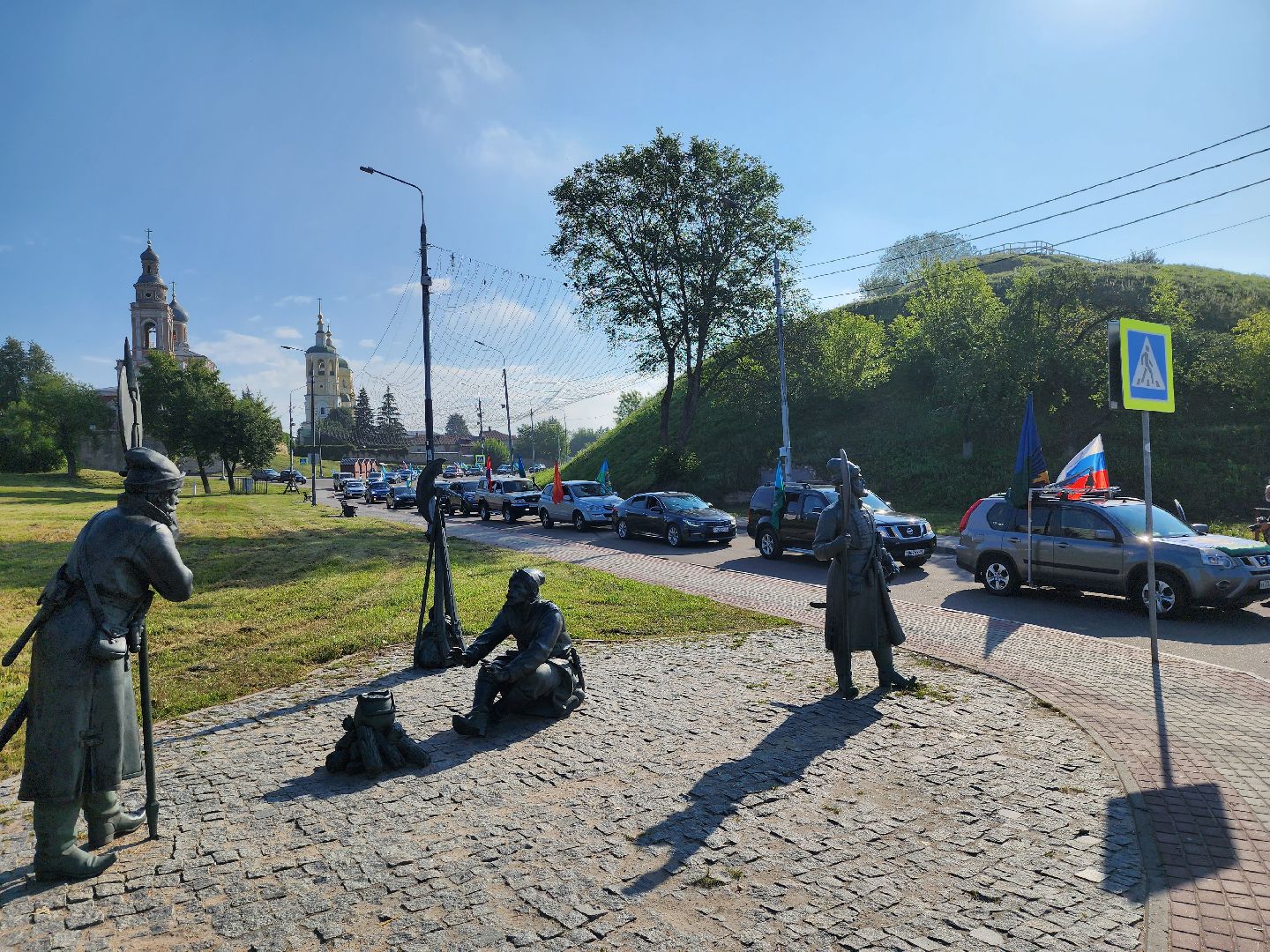 Серпухов, Подмосковье, День ВДВ, десантники, автопробег