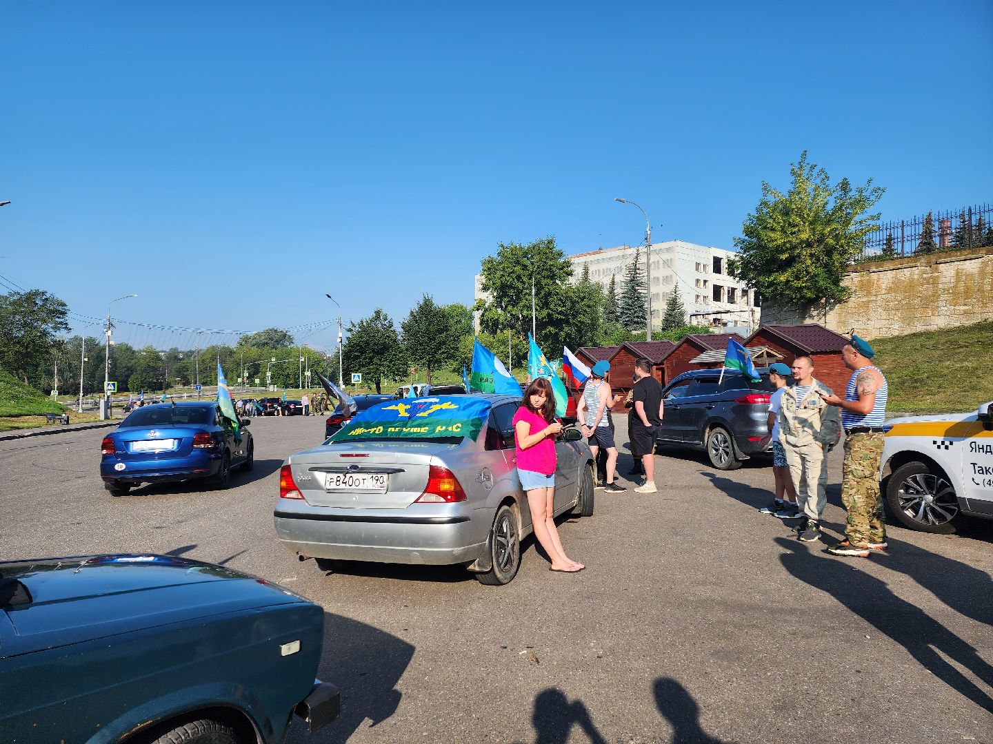 Серпухов, Подмосковье, День ВДВ, десантники, автопробег