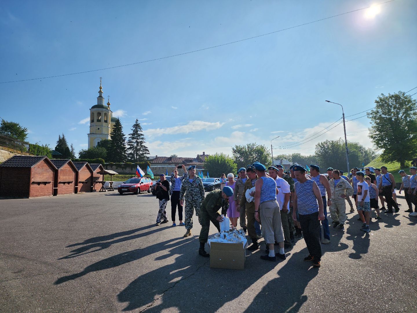 Серпухов, Подмосковье, День ВДВ, десантники, автопробег