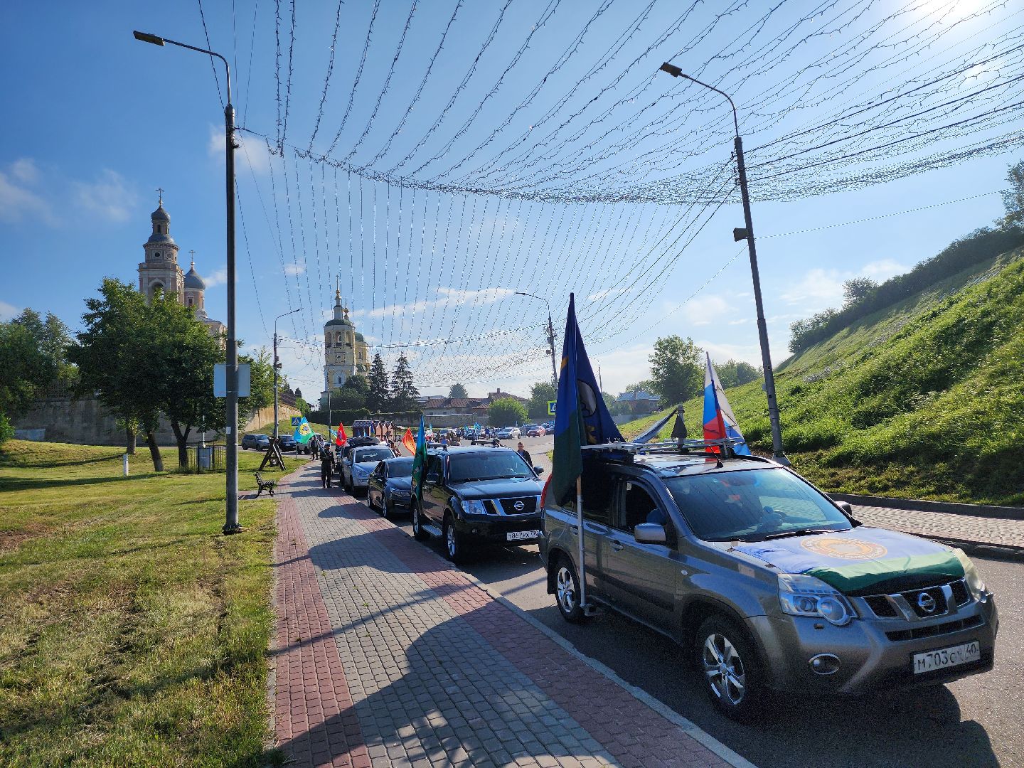 Серпухов, Подмосковье, День ВДВ, десантники, автопробег
