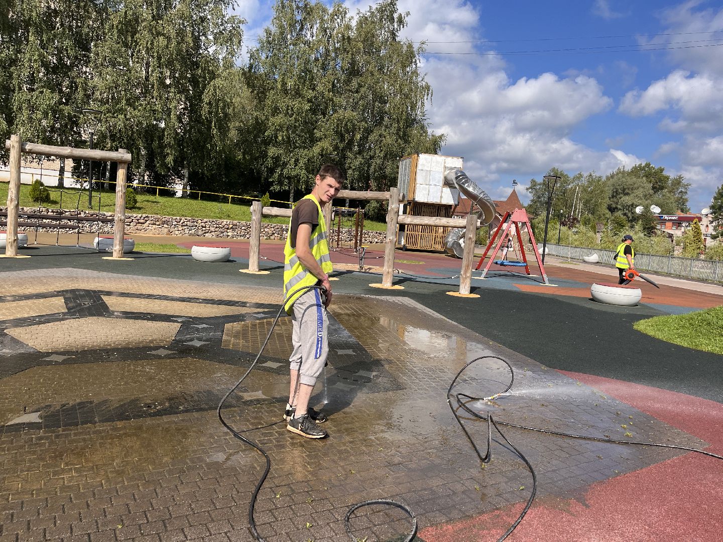 Шаховская, благоустройство, уборка