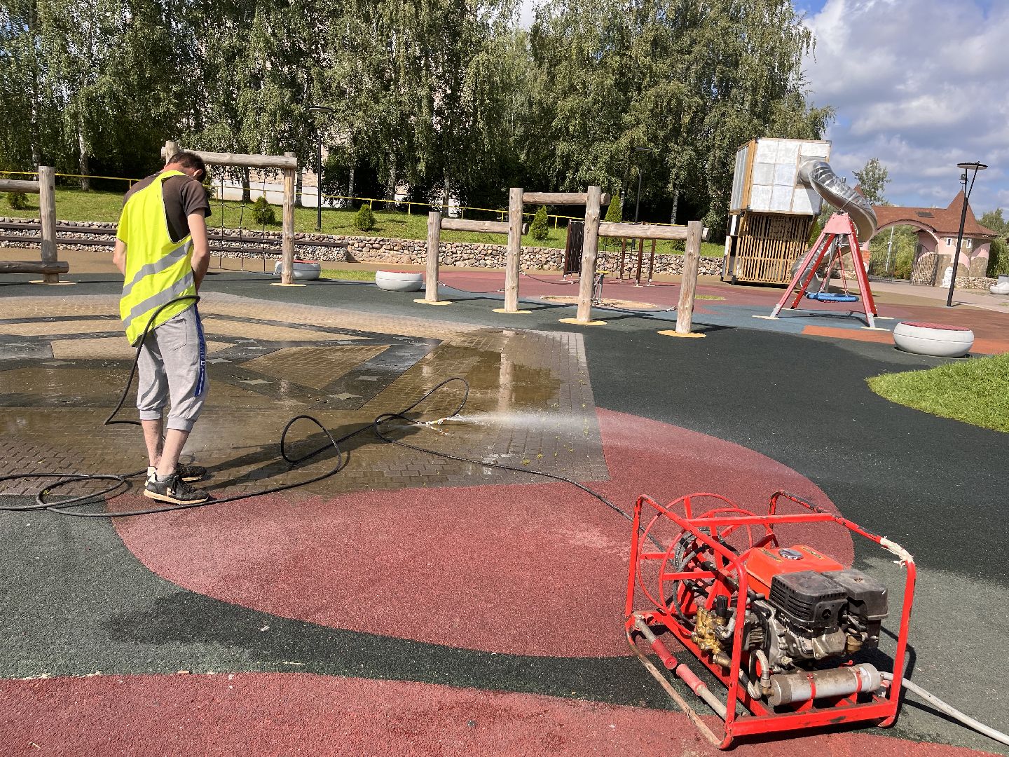 Шаховская, благоустройство, уборка