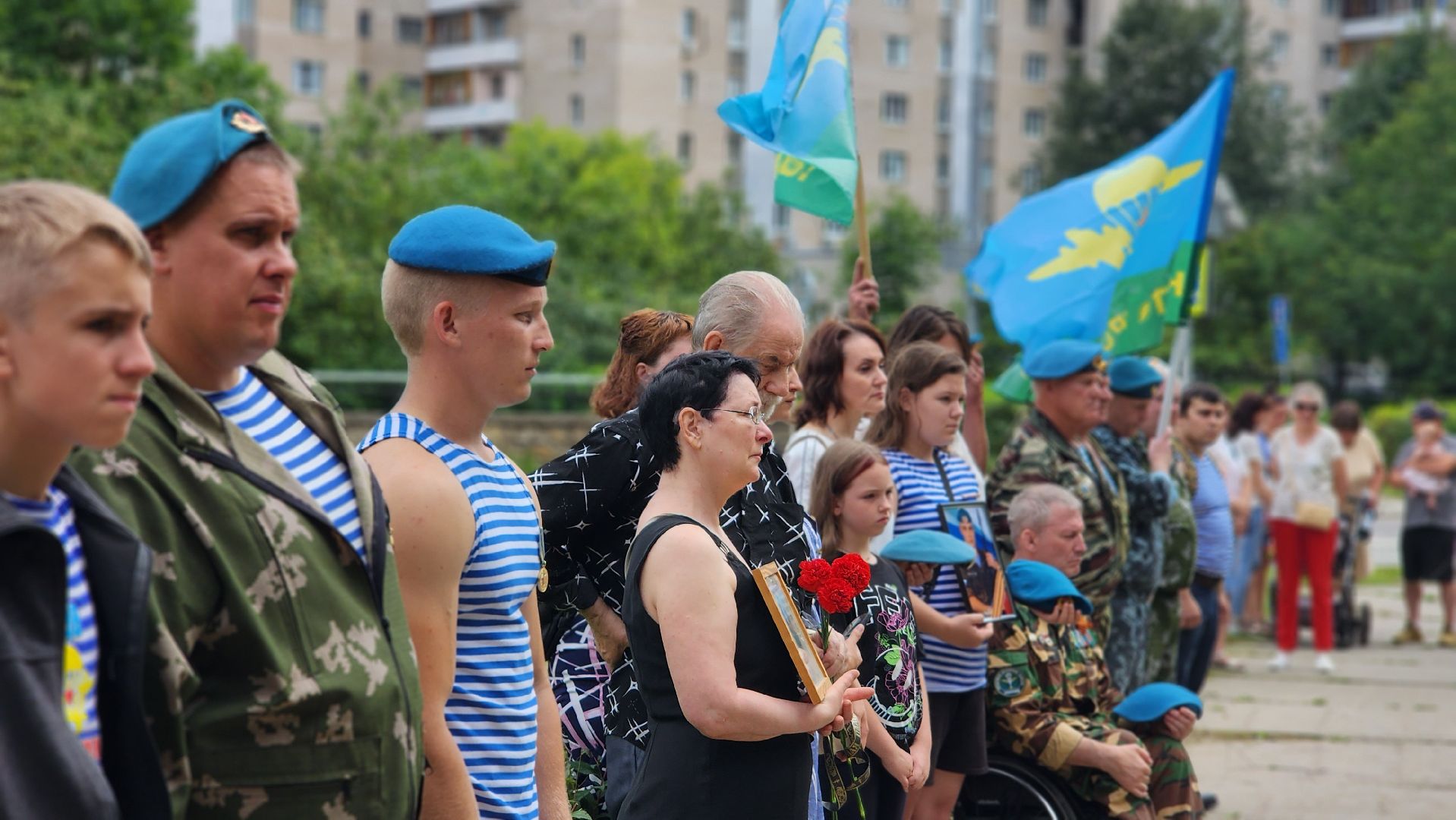 ВДВ, торжественный митинг, Протвино, голубые береты, закладной камень