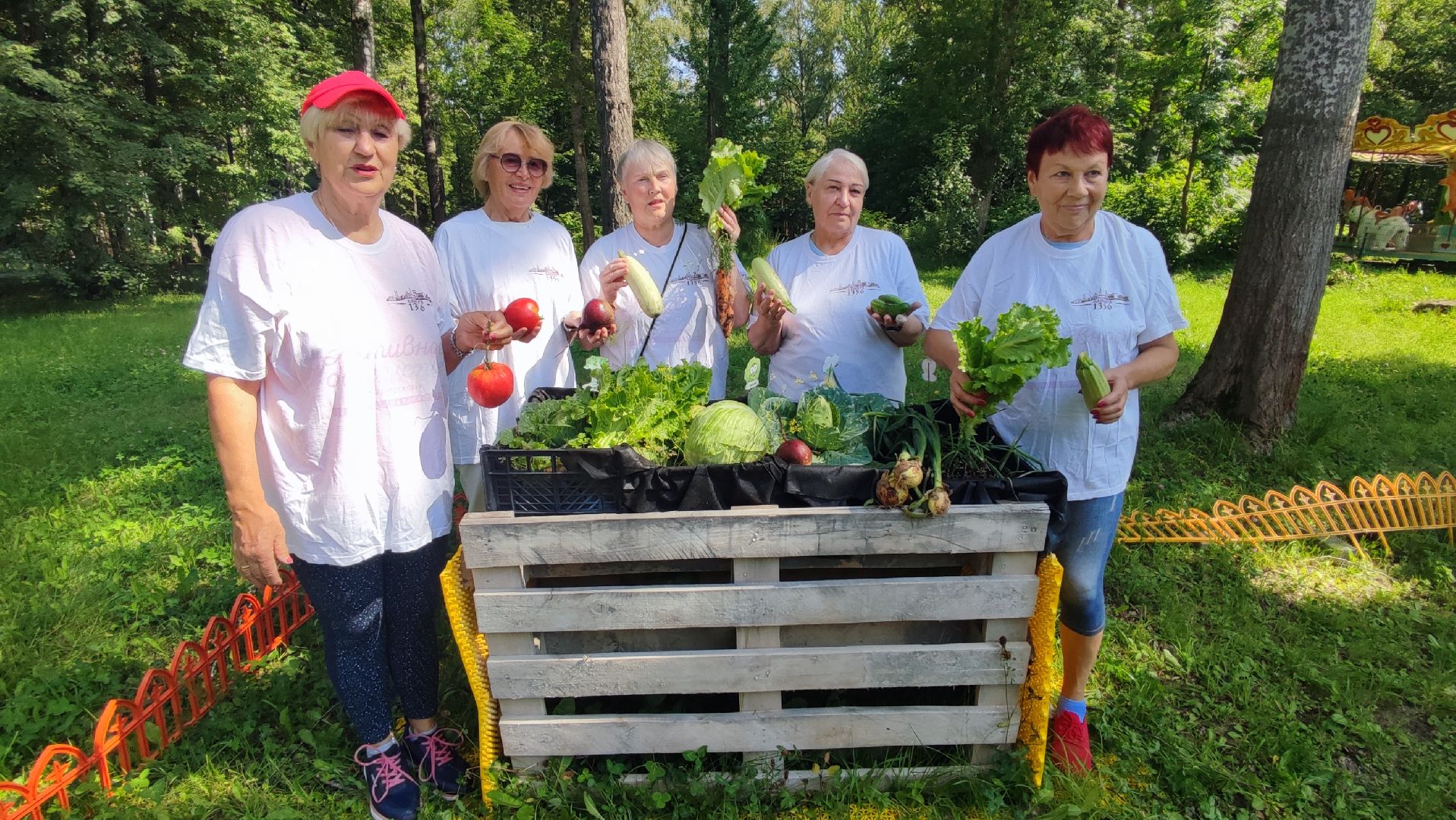 Кашира, Активное долголетие, общественный огород, урожай, капуста, лук