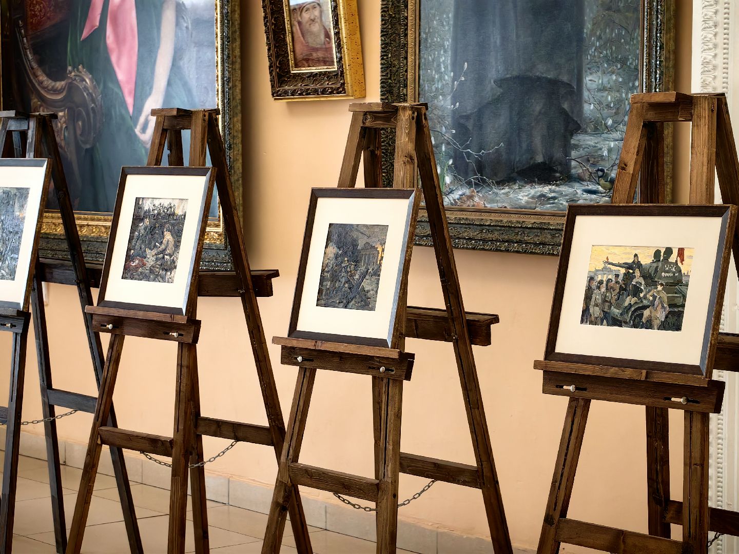 Выставка, рисунки, картина, битва