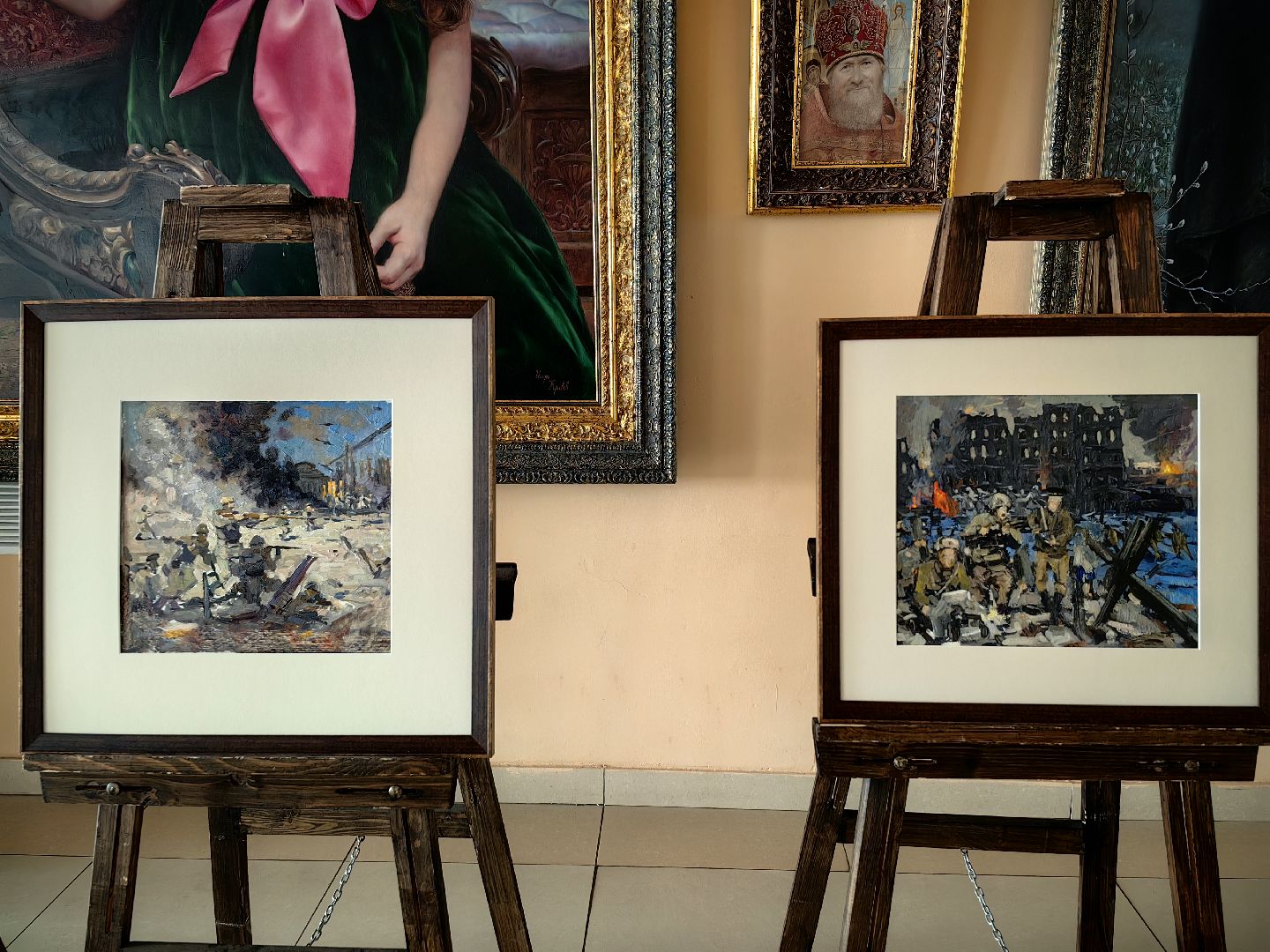 Выставка, рисунки, картина, битва