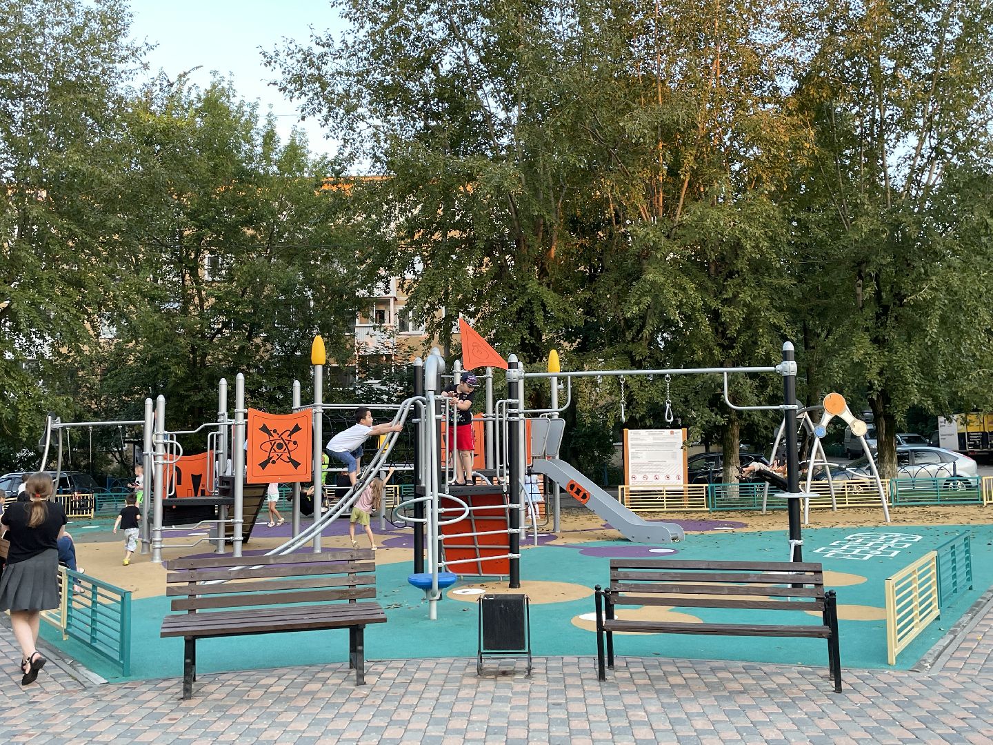 Детская площадка, игра, дети, строительство