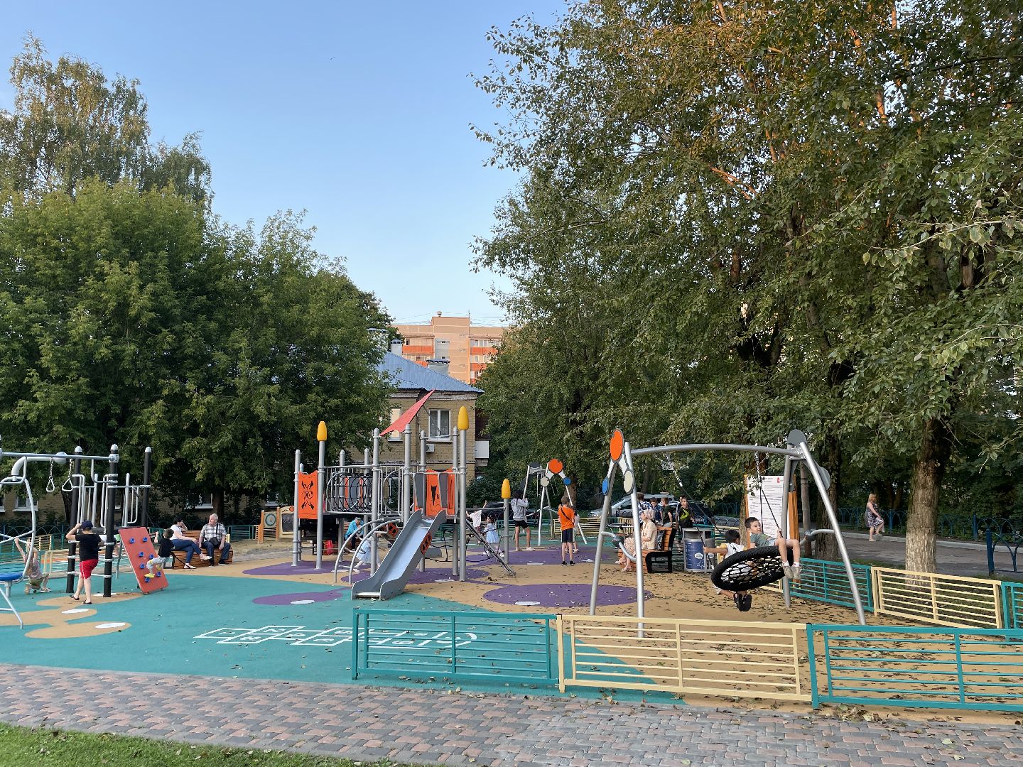 Детская площадка, игра, дети, строительство