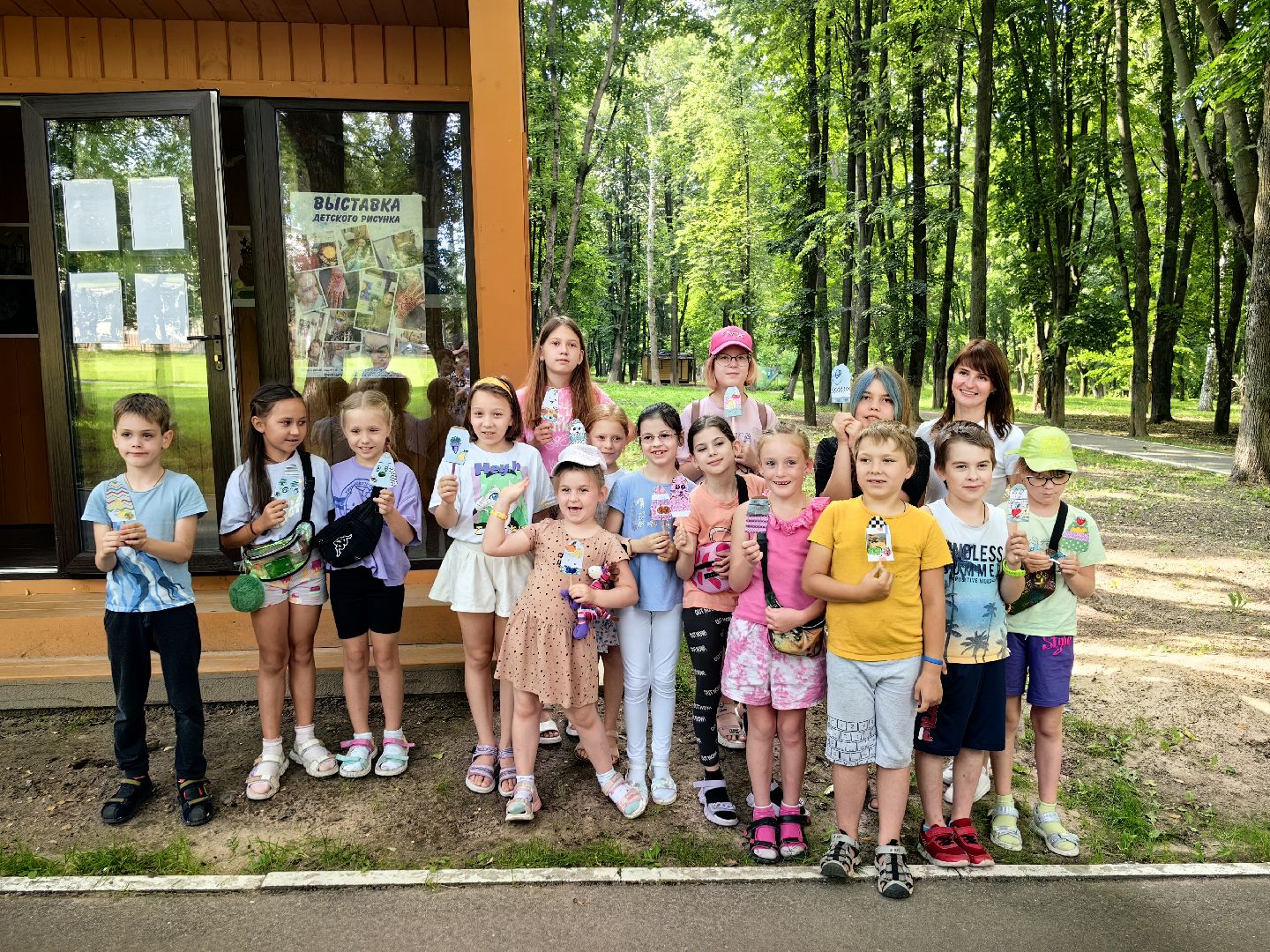 Мороженое, дети, парк, мастер-класс