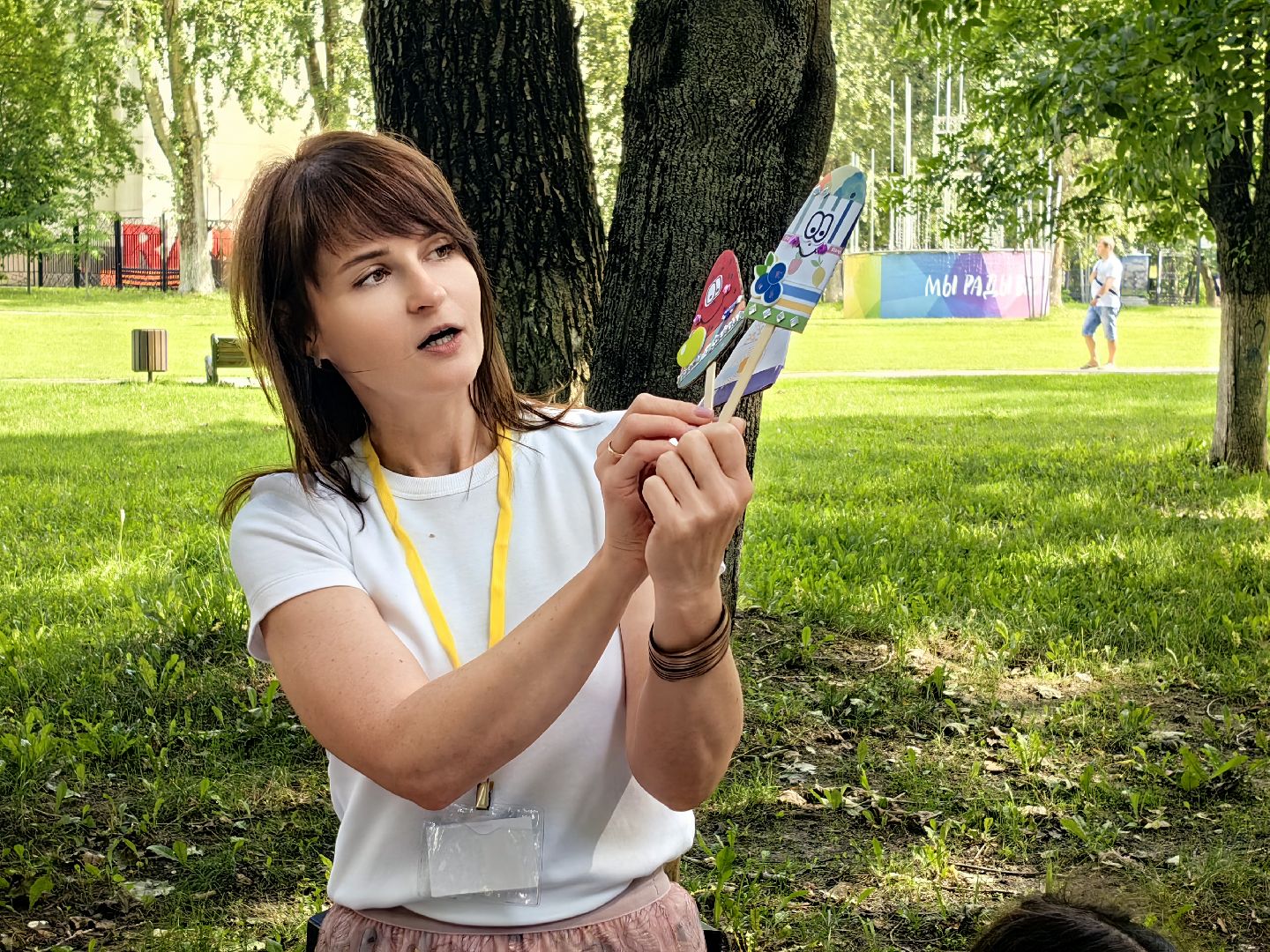 Мороженое, дети, парк, мастер-класс