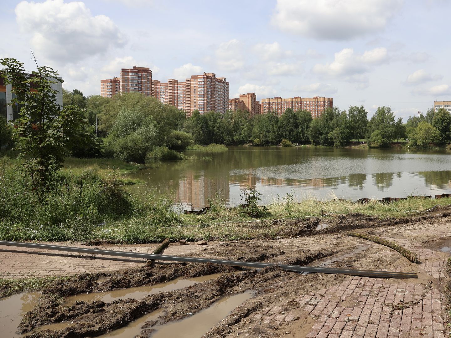 благоустройство, программа губернатора, озеро, Щёлково