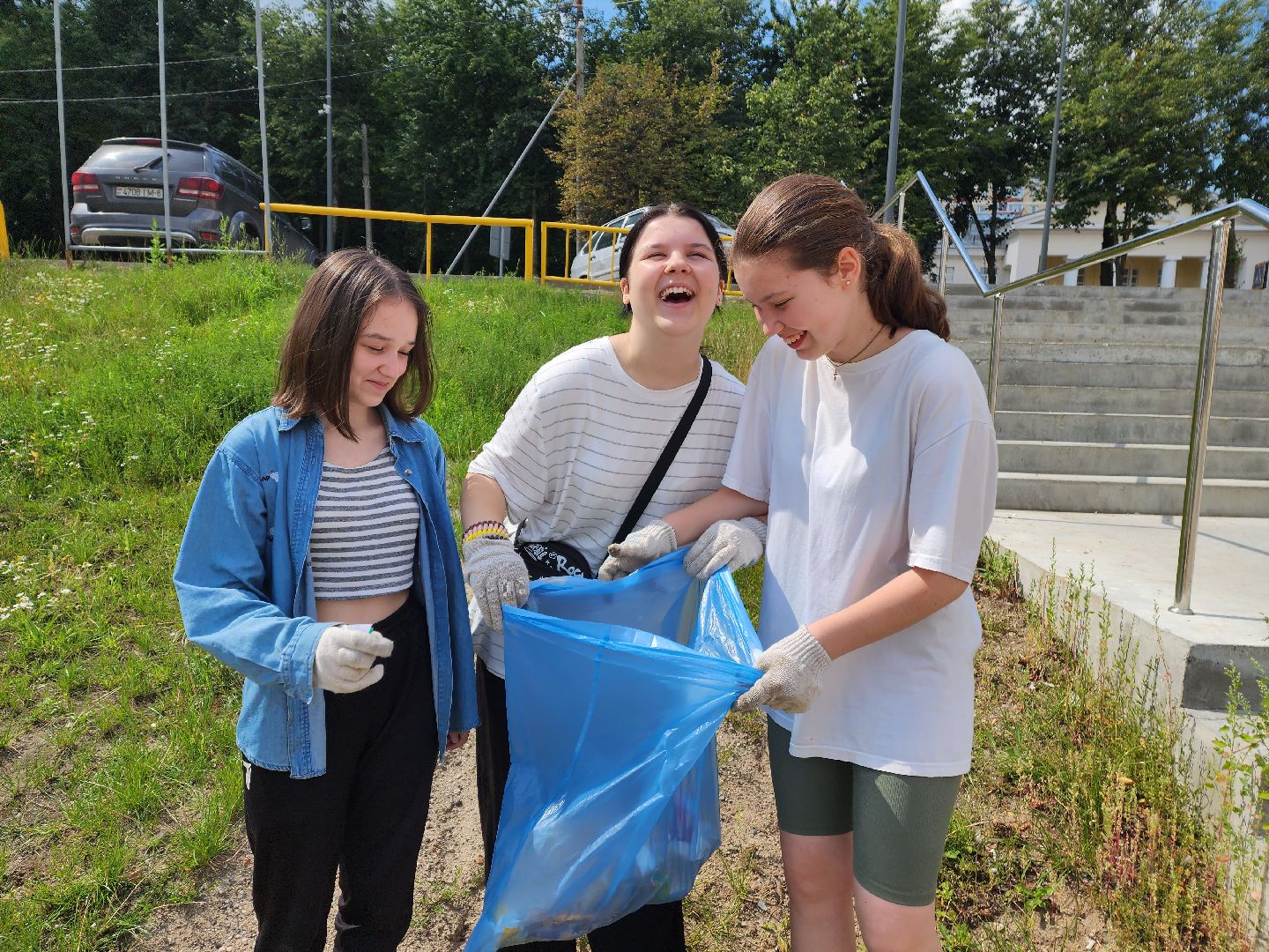 Красноармейск, Пушкинский, трудовые бригады, подростки