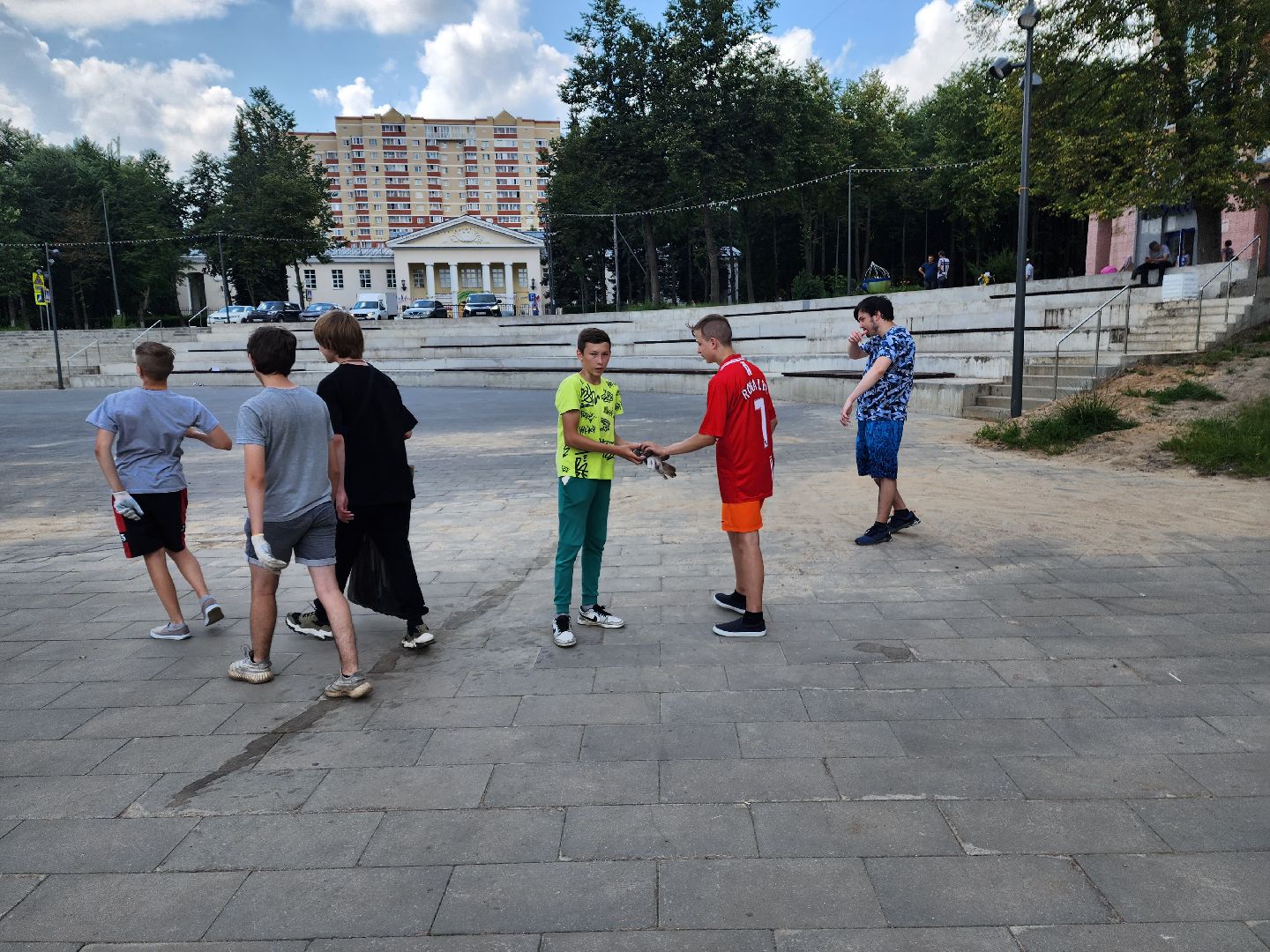 Красноармейск, Пушкинский, трудовые бригады, подростки