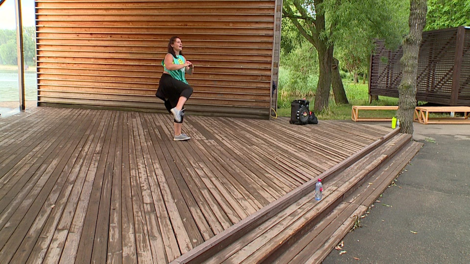 Реутов, парки, Фабричный пруд, зумба, спорт танец