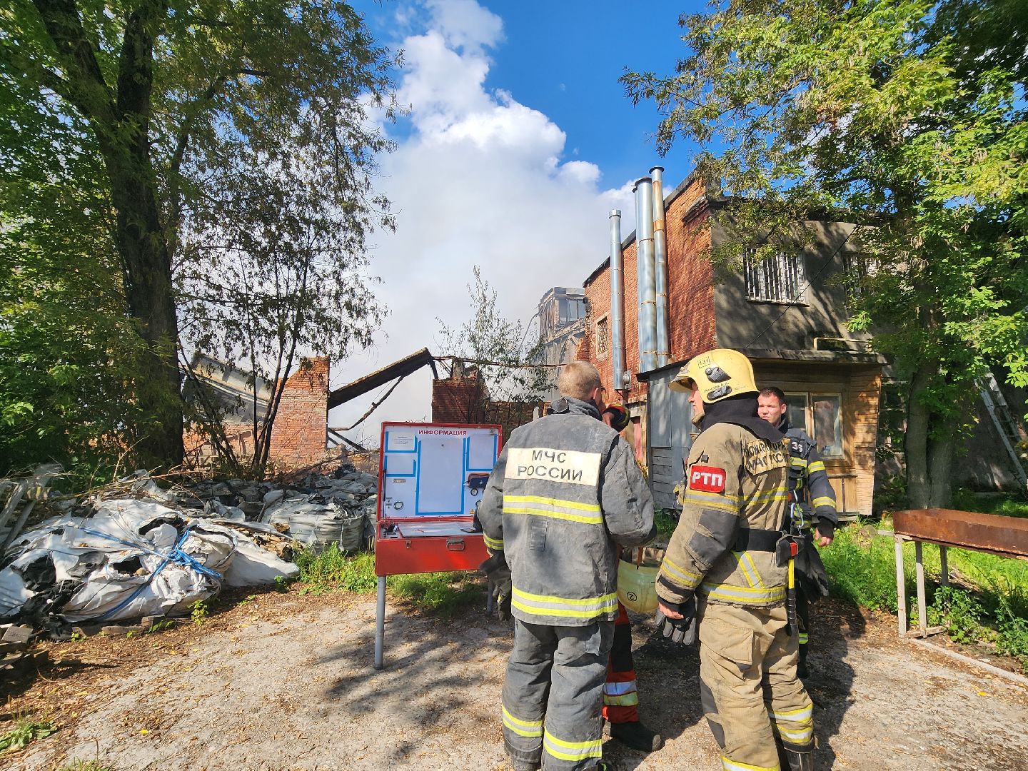 ЧП, пожар, Воскресенск
