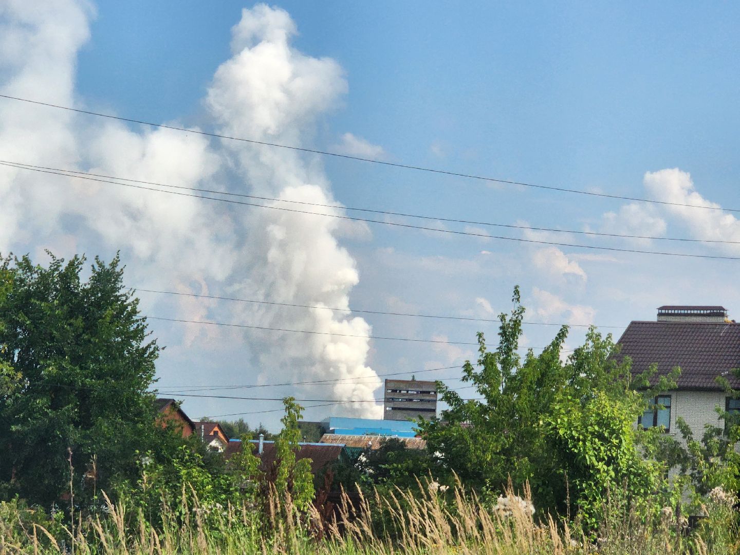 ЧП, пожар, Воскресенск
