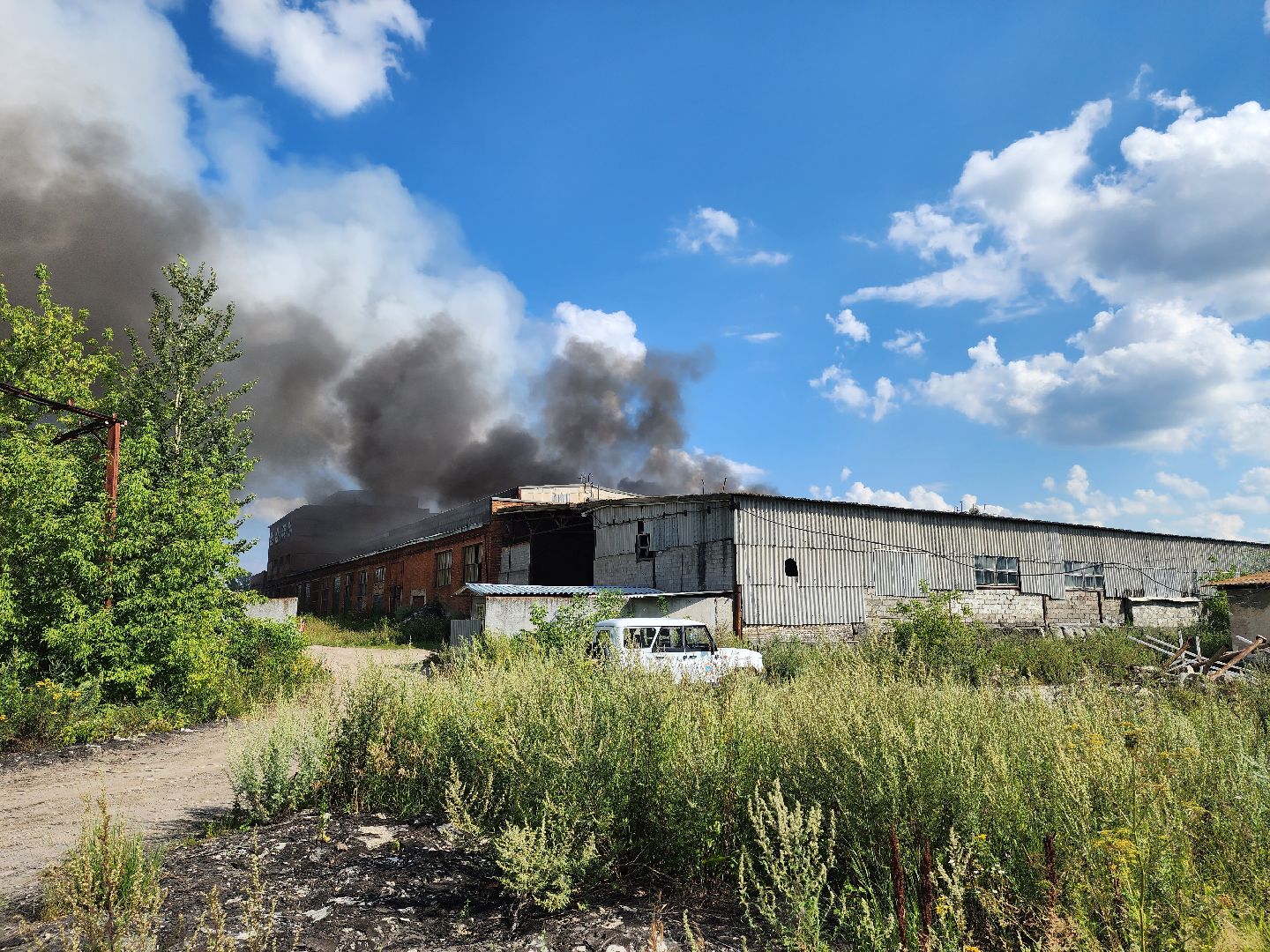 ЧП, пожар, Воскресенск