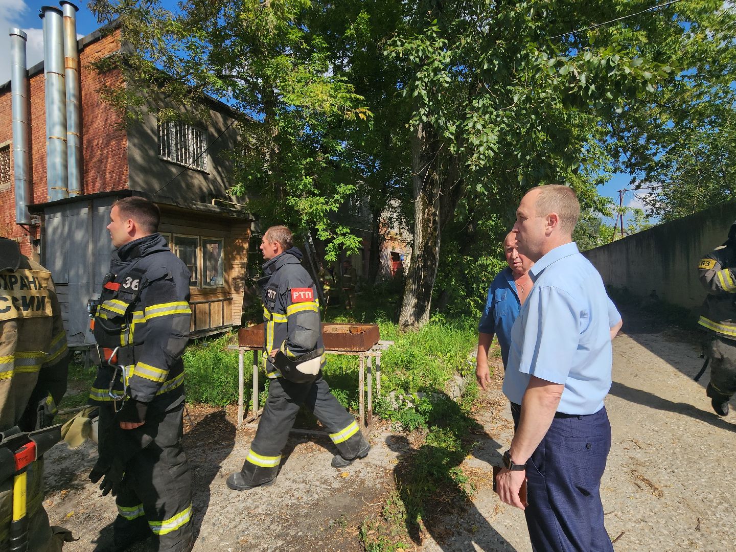 ЧП, пожар, Воскресенск
