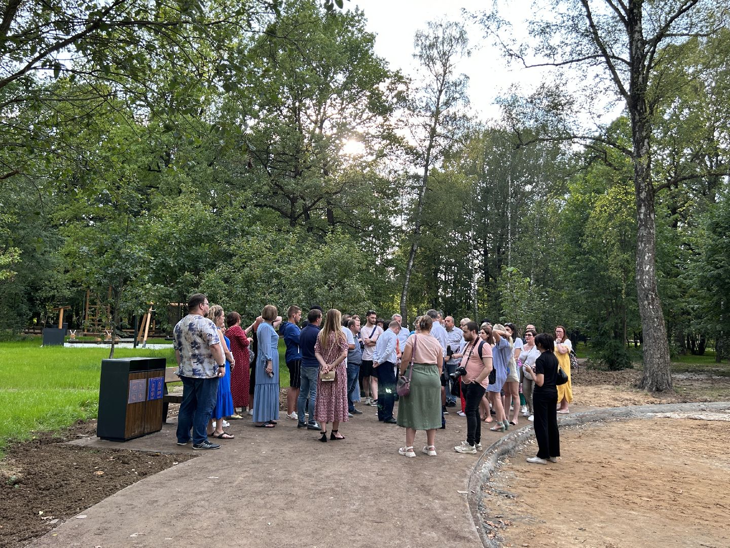 благоустройство, лесопарк, Фрязино, площадки, дети