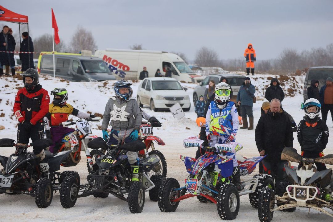 Серпухов, мотокросс, гонки, Зима в Подмосковье