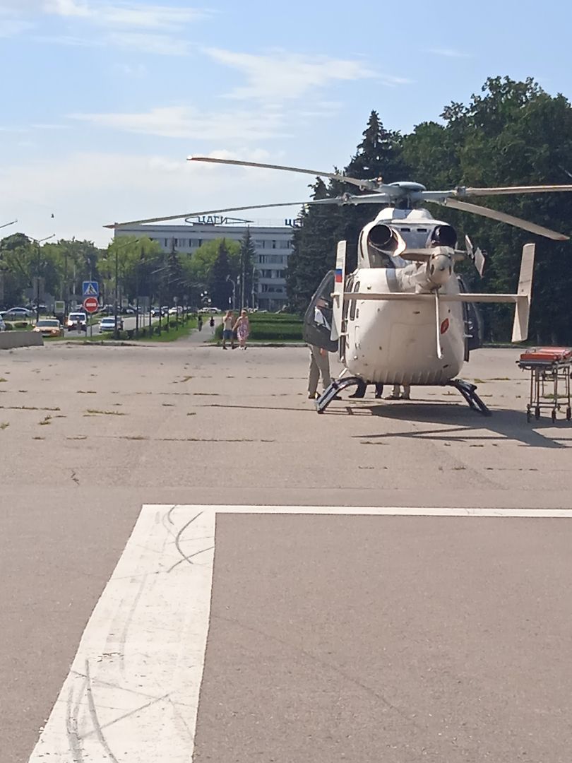 вертолёт, санитарная, авиация, ГКБ, Ивантеевка