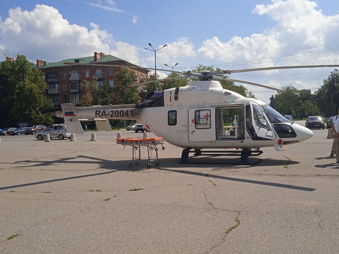 вертолёт, санитарная, авиация, ГКБ, Ивантеевка
