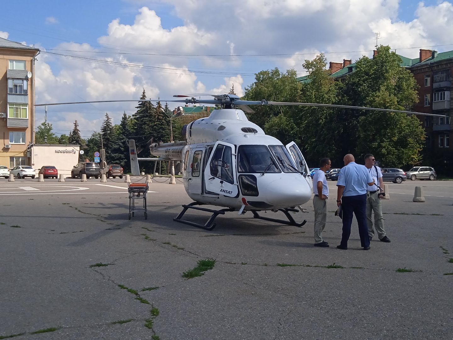 вертолёт, санитарная, авиация, ГКБ, Ивантеевка