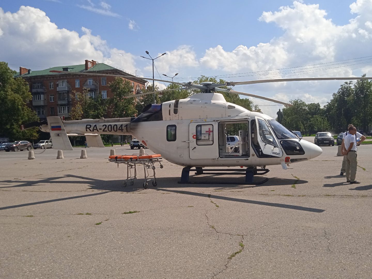 вертолёт, санитарная, авиация, ГКБ, Ивантеевка