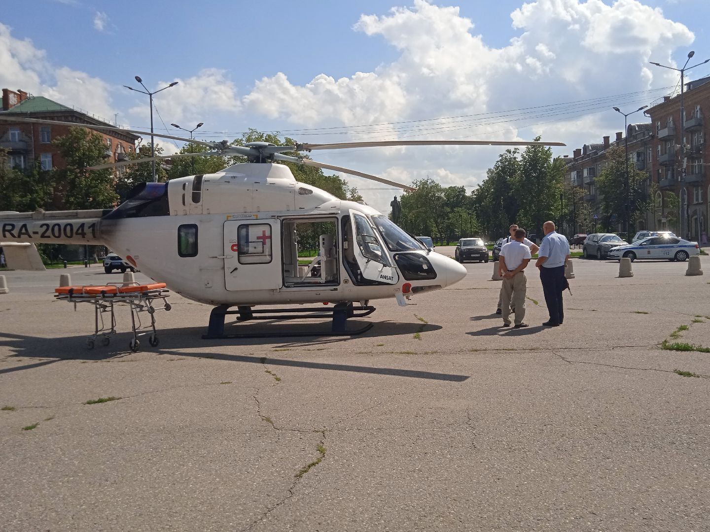 вертолёт, санитарная, авиация, ГКБ, Ивантеевка