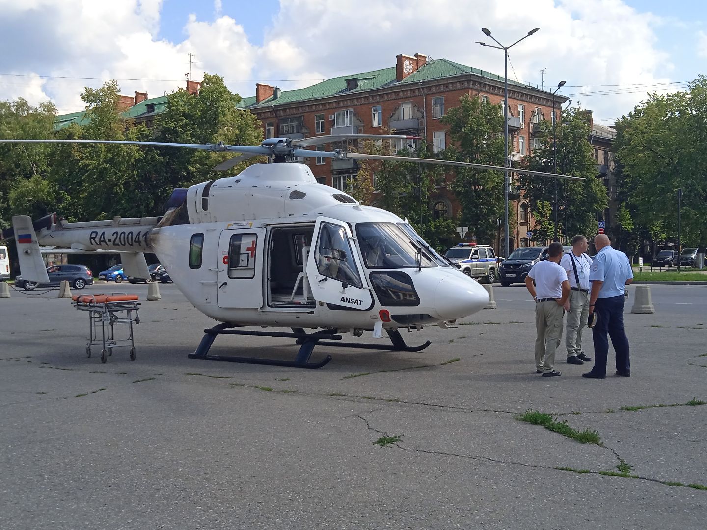 вертолёт, санитарная, авиация, ГКБ, Ивантеевка