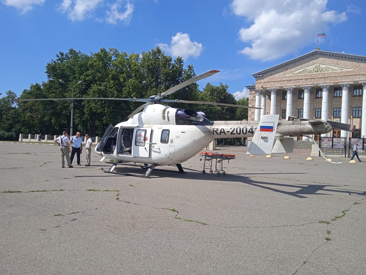 вертолёт, санитарная, авиация, ГКБ, Ивантеевка