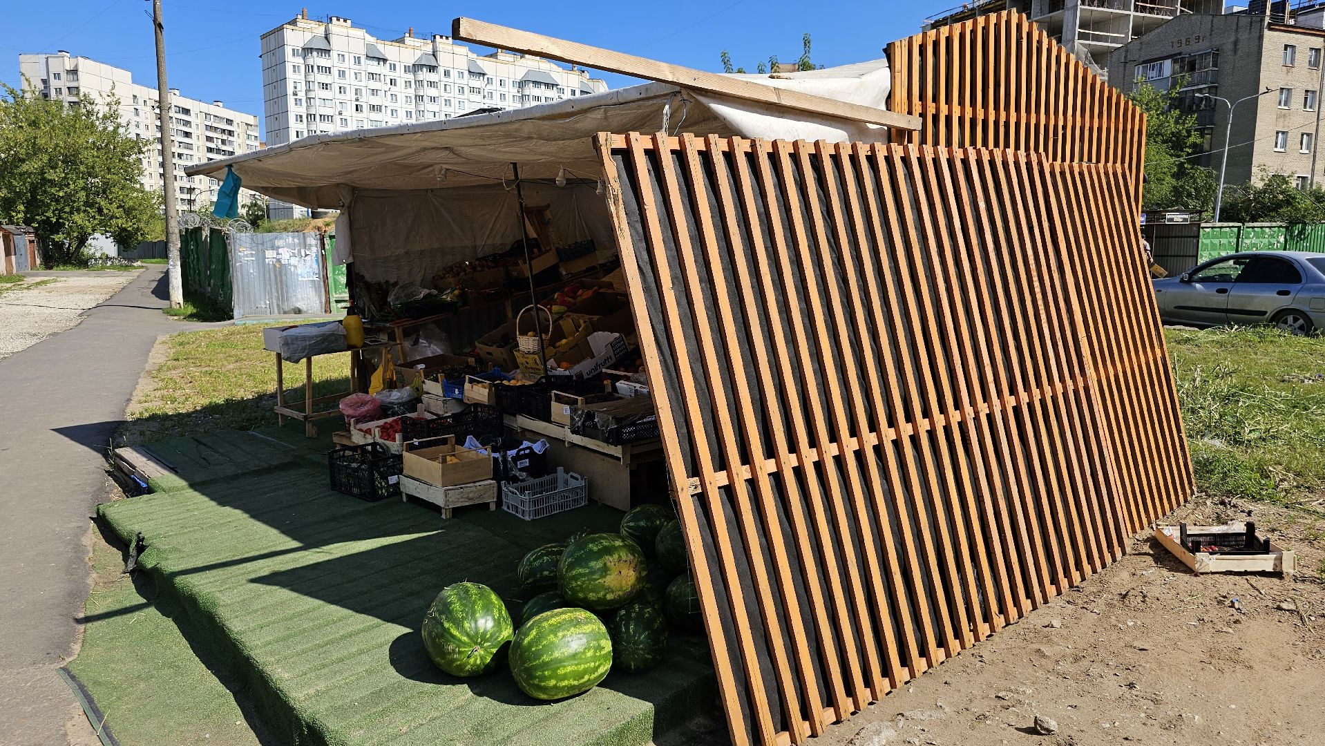торговля, НТО, арбузы, дыни, Котельники